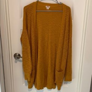 Mossimo Mustard Cardigan